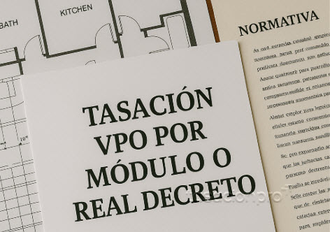 tasación VPO por módulo o Real Decreto