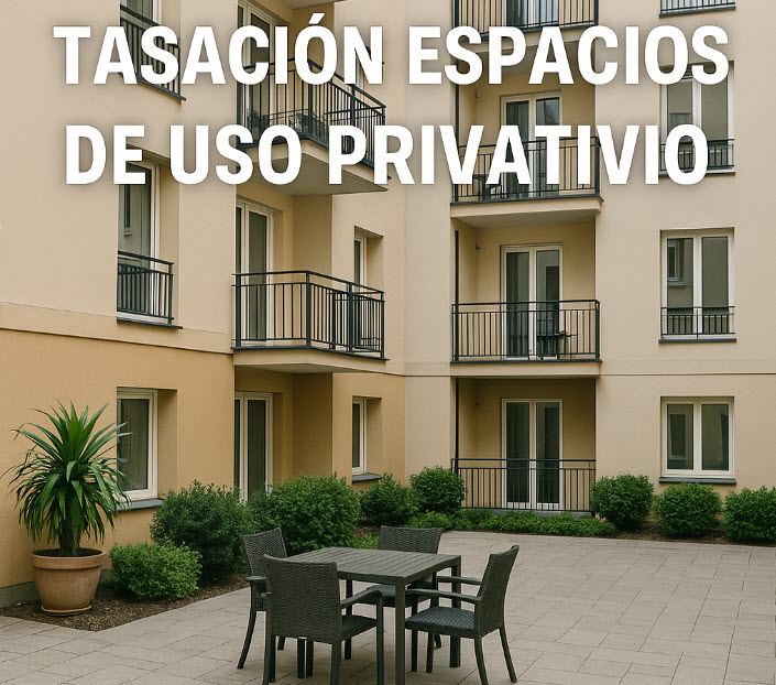 tasación espacios de uso privativo