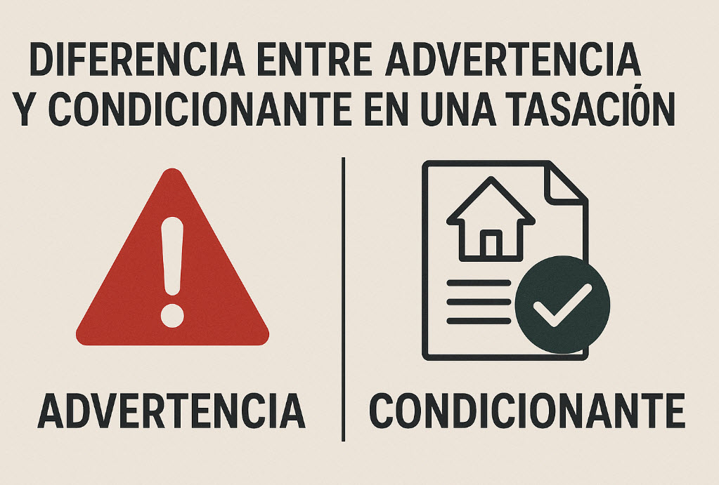 diferencia entre advertencia y condicionante