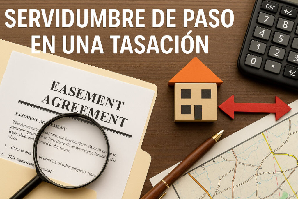 Servidumbre de paso en una tasación: implicaciones de valoración