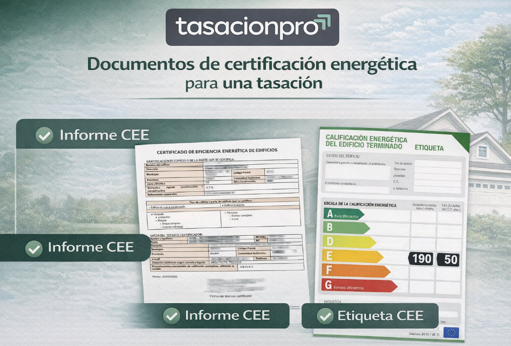 certificado energetico tasación