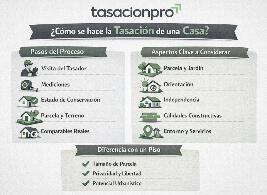 como se hace la tasacion de una casa