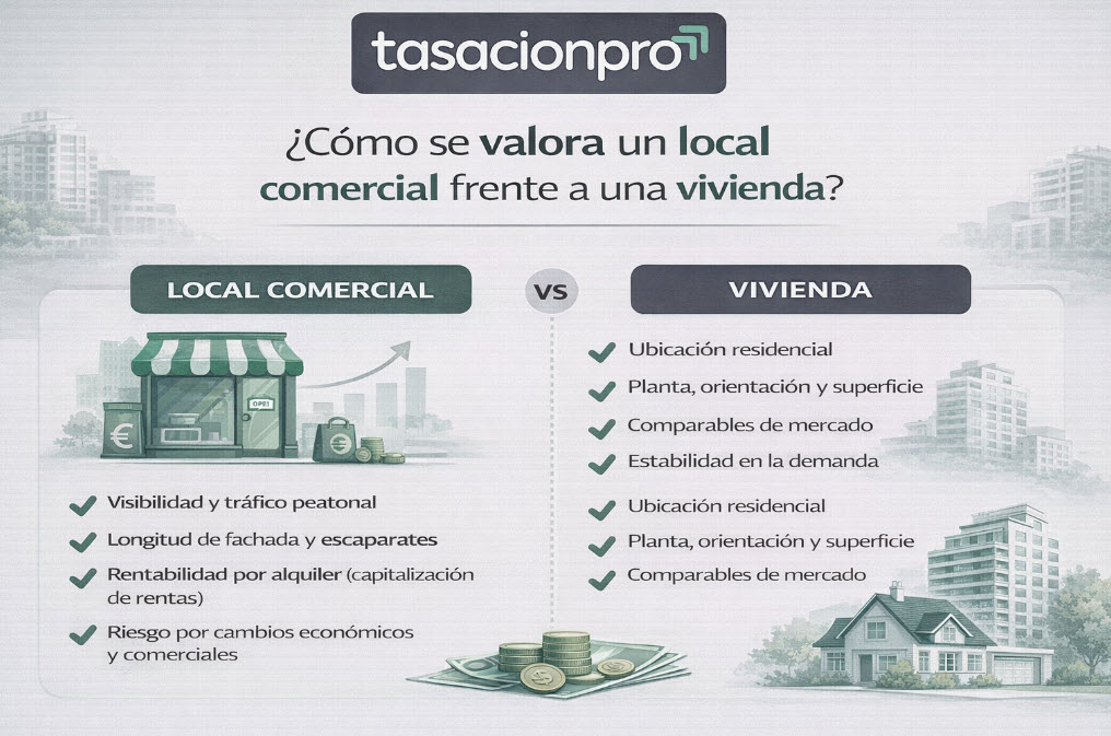 como se valora un local comercial