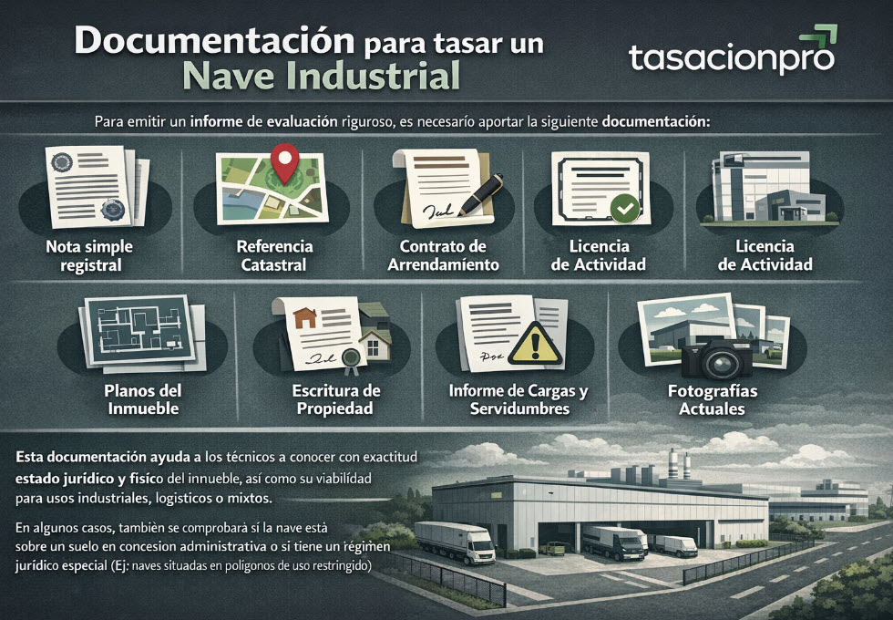 documentacion para tasar una nave industrial