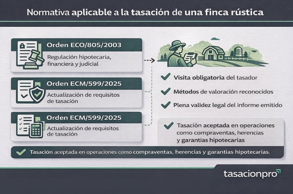 normativa tasacion finca rustica