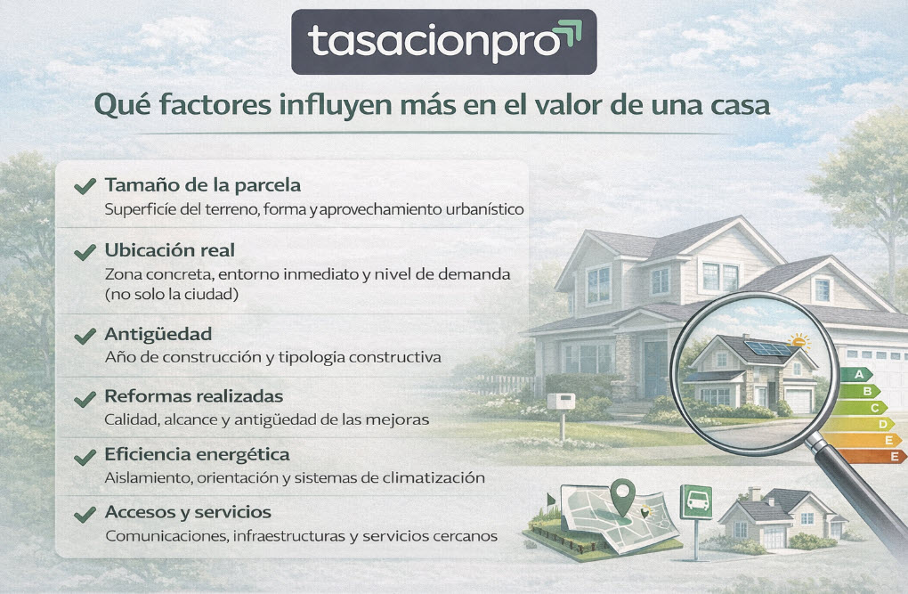que valores influyen en el valor de una casa