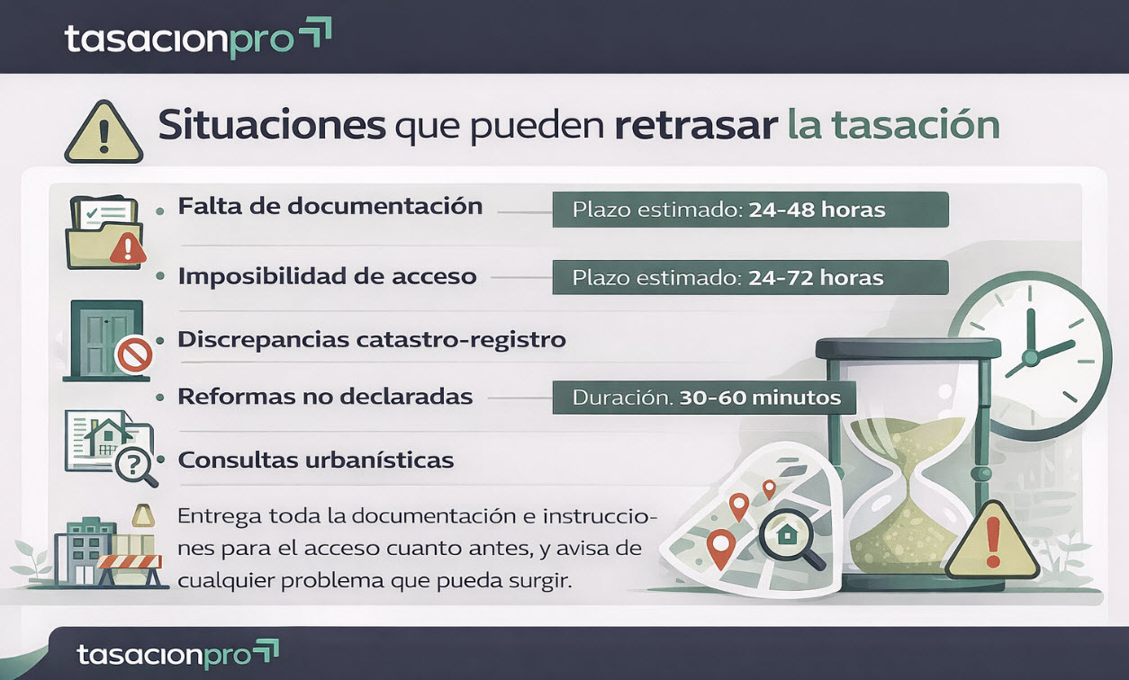 situaciones que pueden retrasar la tasacion para hipoteca