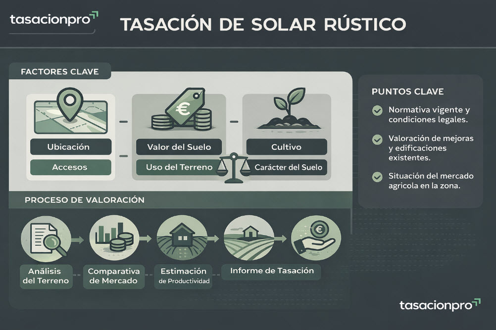 tasación de solar rústico