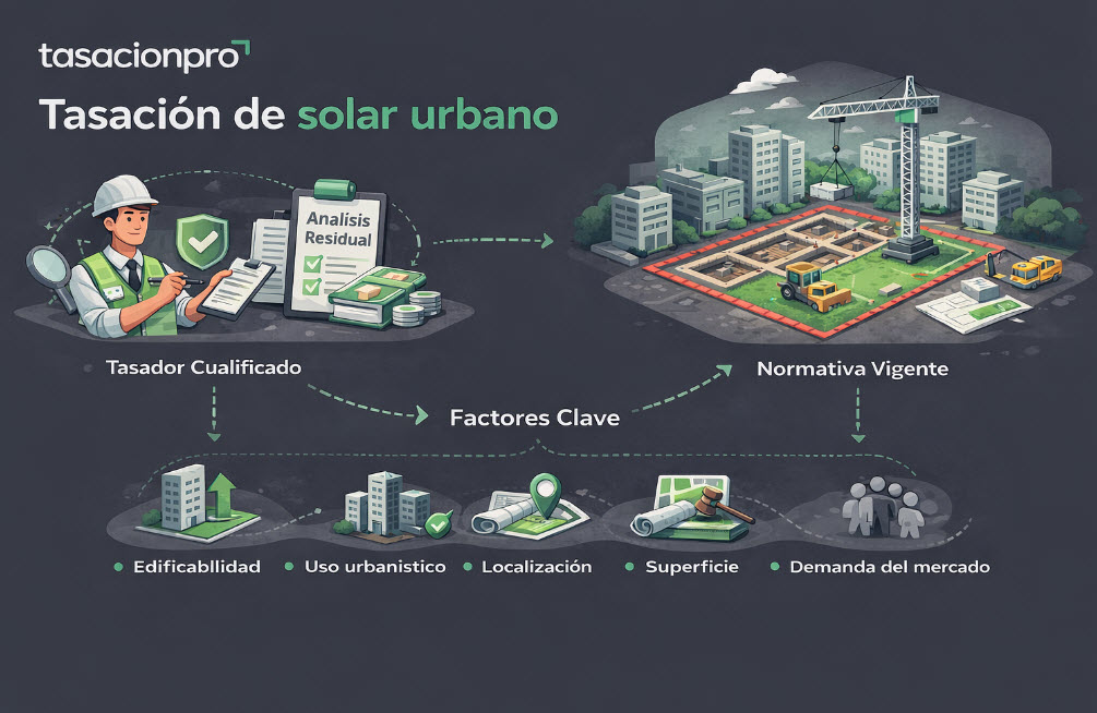 tasación de solar urbano