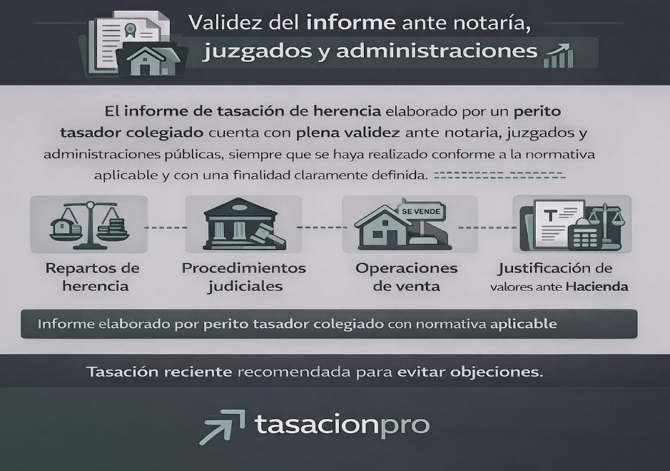 validez de informe para herencias